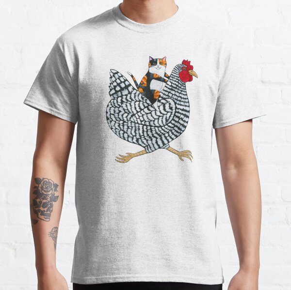 Item preview, Calico Cat Chicken Ride designed and sold by KilkennyCat Art.