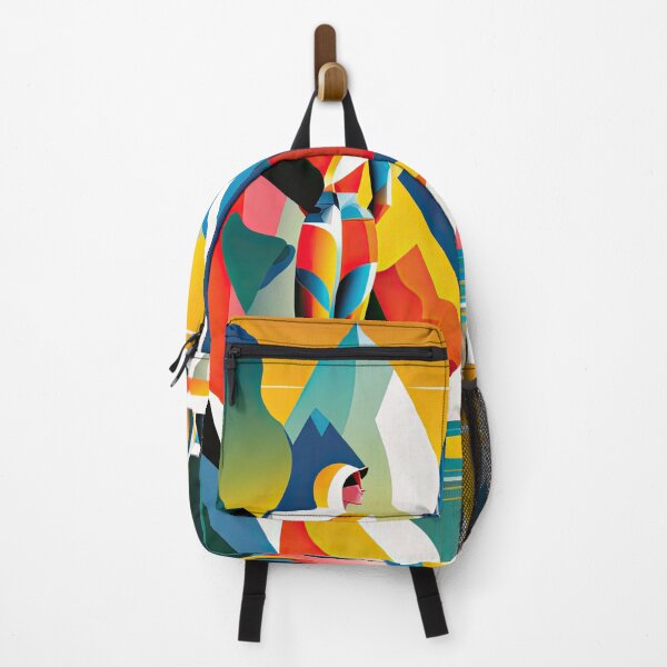 Item preview, Explore "Simplistic & Minimalistic Alps" with Bauhaus Flair and Vivid Colors designed and sold by ArtificialGenes.
