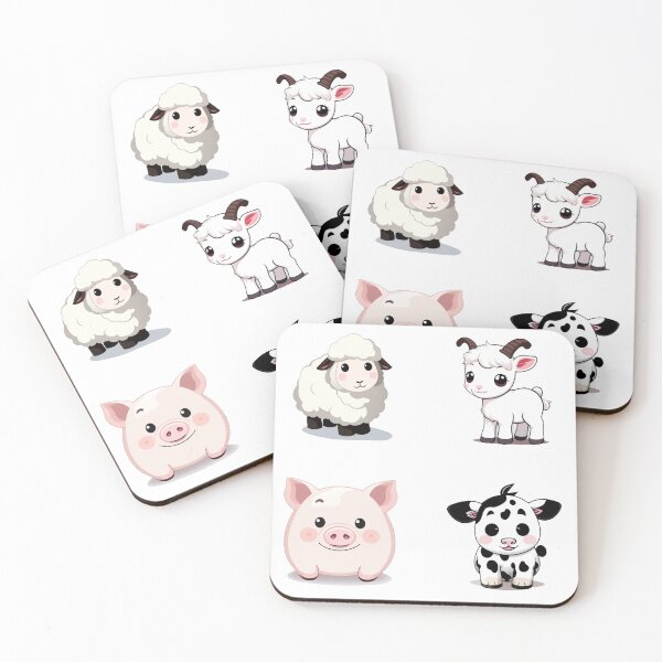 Item preview, Cute Farm Animals designed and sold by MineCats.