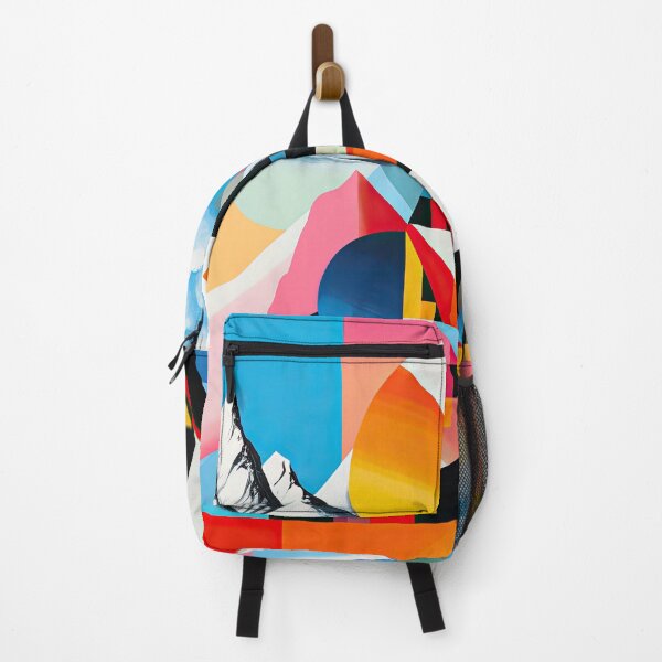 Item preview, Explore "Simplistic & Minimalistic Alps" with Bauhaus Flair and Vivid Colors designed and sold by ArtificialGenes.