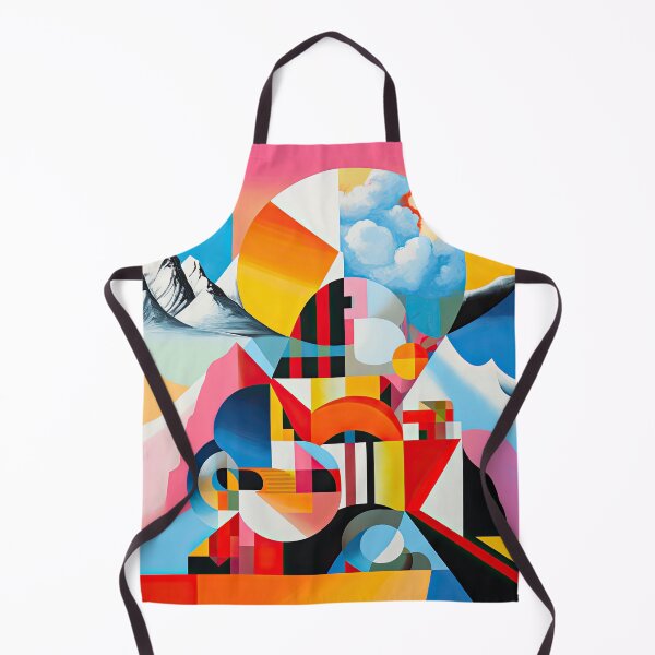 Item preview, Explore "Simplistic & Minimalistic Alps" with Bauhaus Flair and Vivid Colors designed and sold by ArtificialGenes.