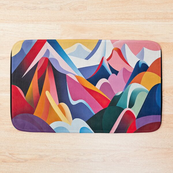 Artikelvorschau, Entdecken Sie "Simplistic & Minimalistic Alps" mit Bauhaus-Flair und lebendigen Farben entworfen und verkauft von ArtificialGenes.