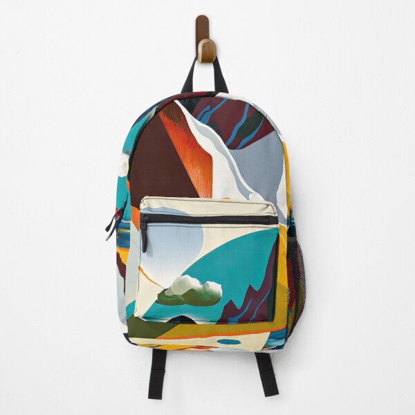 Item preview, Explore "Simplistic & Minimalistic Alps" with Bauhaus Flair and Vivid Colors designed and sold by ArtificialGenes.