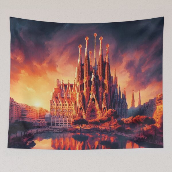 Item preview, Sagrada Familia at Sunset designed and sold by badguyduh.