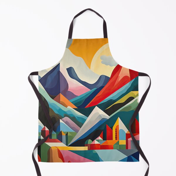 Item preview, Explore "Simplistic & Minimalistic Alps" with Bauhaus Flair and Vivid Colors designed and sold by ArtificialGenes.