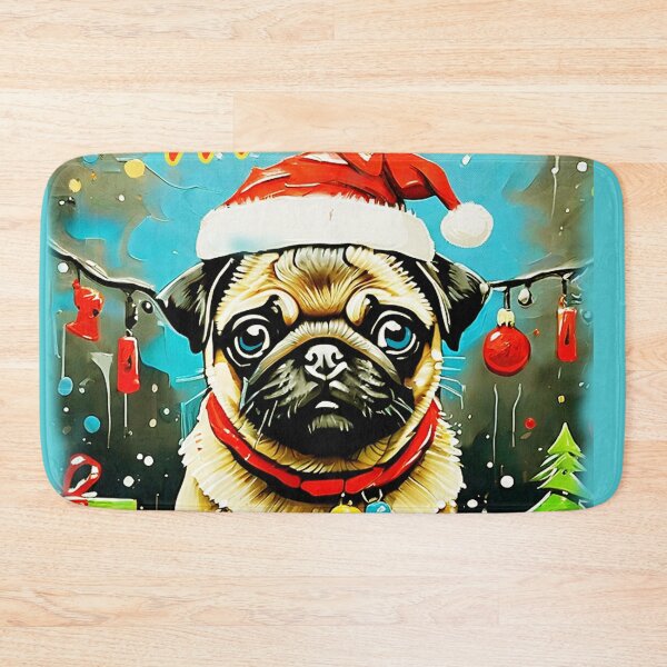 Item preview, Pug HAPPY HOLIDAYS 8 PUGGY HOLIDAYS designed and sold by RedBluffTraders.