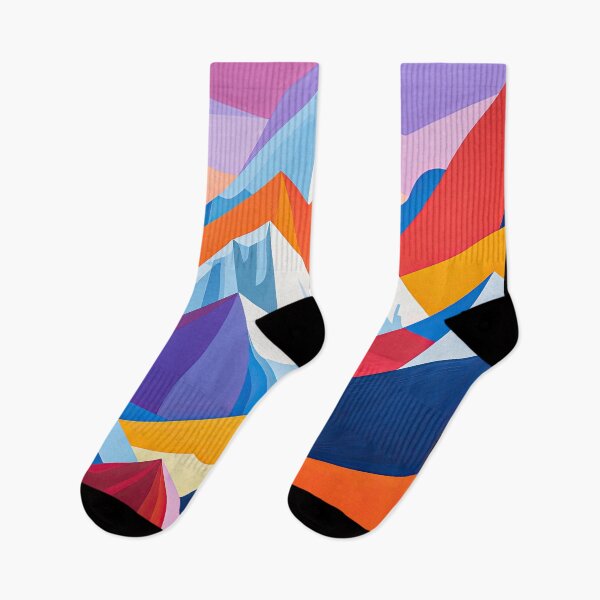 Item preview, Explore "Simplistic & Minimalistic Alps" with Bauhaus Flair and Vivid Colors designed and sold by ArtificialGenes.
