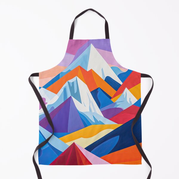 Item preview, Explore "Simplistic & Minimalistic Alps" with Bauhaus Flair and Vivid Colors designed and sold by ArtificialGenes.