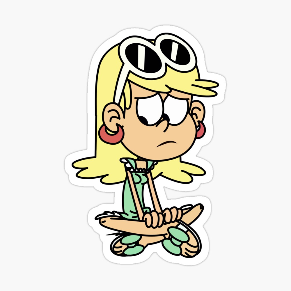 Leni Loud sad is sitting The Loud House