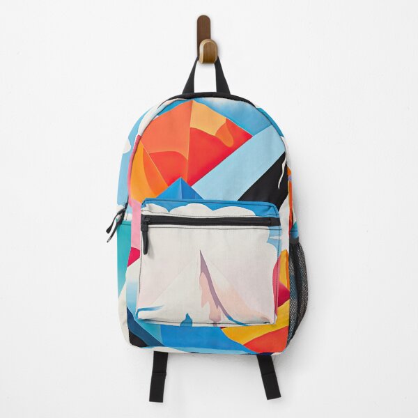 Item preview, Explore "Simplistic & Minimalistic Alps" with Bauhaus Flair and Vivid Colors designed and sold by ArtificialGenes.