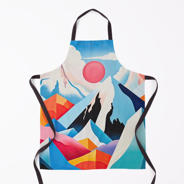 Item preview, Explore "Simplistic & Minimalistic Alps" with Bauhaus Flair and Vivid Colors designed and sold by ArtificialGenes.
