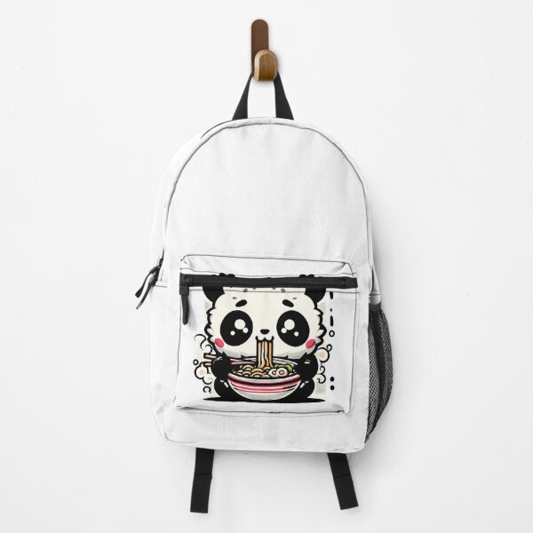 Item preview, Kawaii retro little panda eat ramen noodles designed and sold by TomFrontierArt.