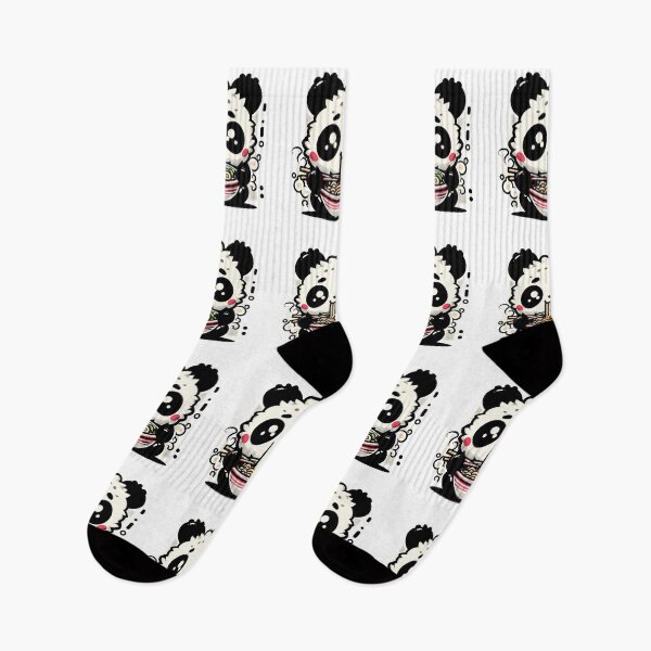 Item preview, Kawaii retro little panda eat ramen noodles designed and sold by TomFrontierArt.