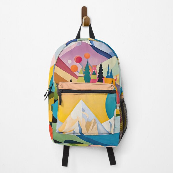 Item preview, Explore "Simplistic & Minimalistic Alps" with Bauhaus Flair and Vivid Colors designed and sold by ArtificialGenes.