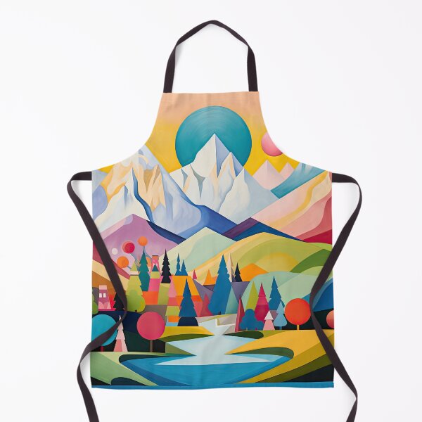 Item preview, Explore "Simplistic & Minimalistic Alps" with Bauhaus Flair and Vivid Colors designed and sold by ArtificialGenes.