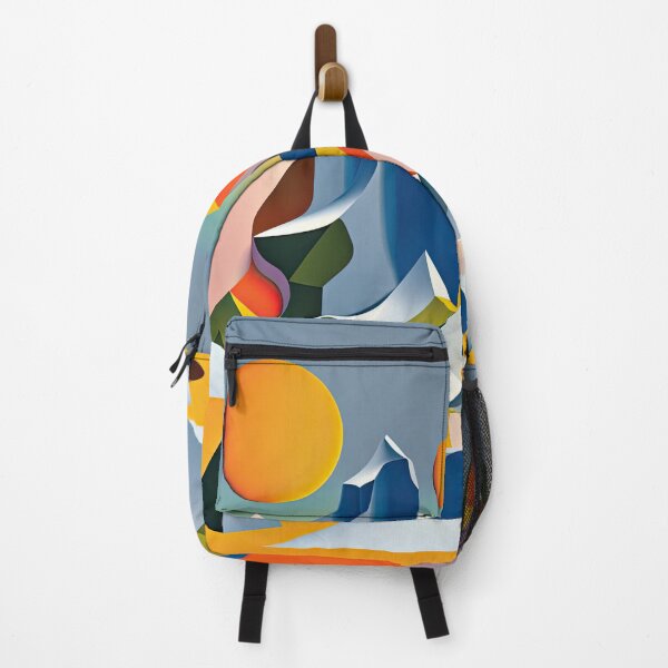 Item preview, Explore "Simplistic & Minimalistic Alps" with Bauhaus Flair and Vivid Colors designed and sold by ArtificialGenes.