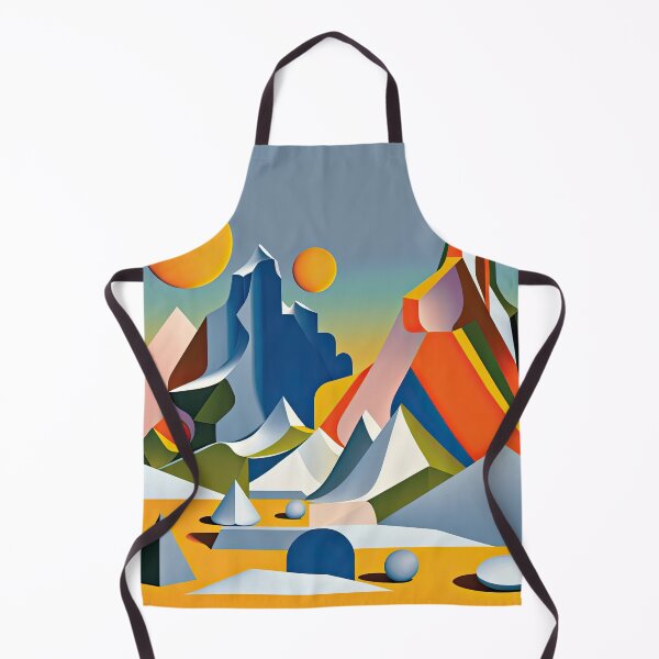 Item preview, Explore "Simplistic & Minimalistic Alps" with Bauhaus Flair and Vivid Colors designed and sold by ArtificialGenes.