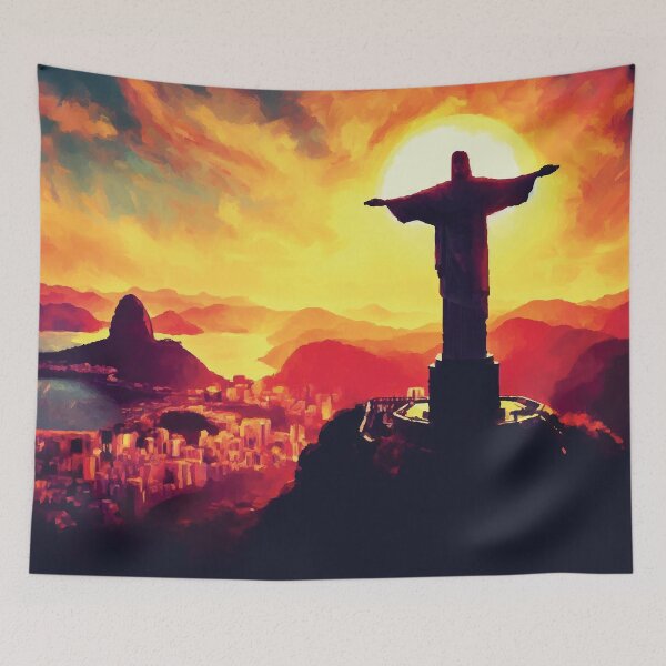 Item preview, Christ the Redeemer at Sunset designed and sold by badguyduh.