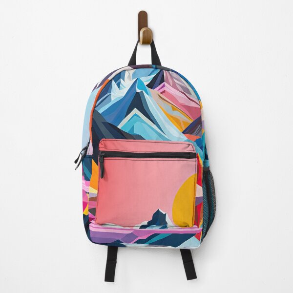 Item preview, Explore "Simplistic & Minimalistic Alps" with Bauhaus Flair and Vivid Colors designed and sold by ArtificialGenes.
