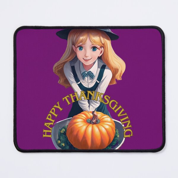 Item preview, Comic Girl's Thanksgiving Plate designed and sold by AgarutanPrint.