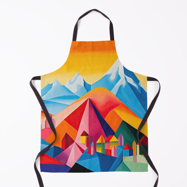 Item preview, Explore "Simplistic & Minimalistic Alps" with Bauhaus Flair and Vivid Colors designed and sold by ArtificialGenes.