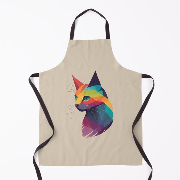Item preview, Geometric Colorful Cat designed and sold by Humbugle.