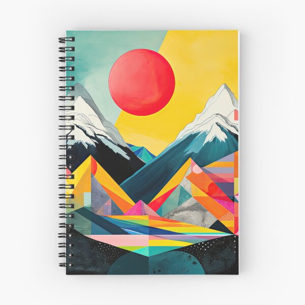 Item preview, Explore "Simplistic & Minimalistic Alps" with Bauhaus Flair and Vivid Colors designed and sold by ArtificialGenes.