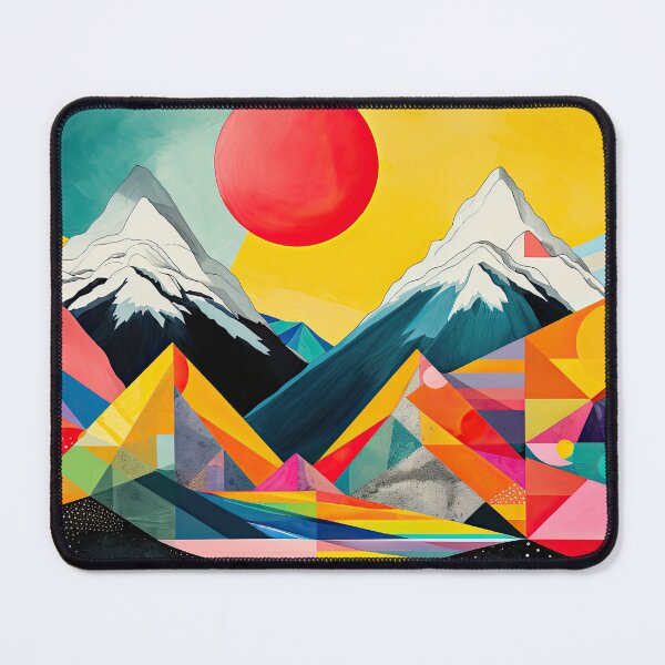 Item preview, Explore "Simplistic & Minimalistic Alps" with Bauhaus Flair and Vivid Colors designed and sold by ArtificialGenes.