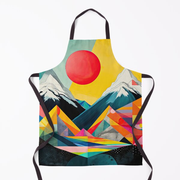Item preview, Explore "Simplistic & Minimalistic Alps" with Bauhaus Flair and Vivid Colors designed and sold by ArtificialGenes.