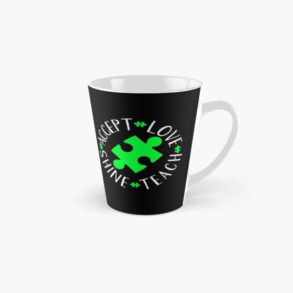 Vista previa del artículo con la obra «Acepta el amor Teach Shine Shirt Autismo Conciencia Gear en verde», diseñado y vendido por DynamicDesign.