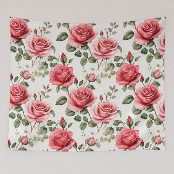 Item preview, Rose Pattern Fabric designed and sold by AnanchaiP.