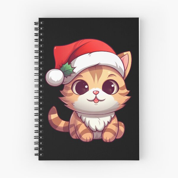 Item preview, Cute Cartoon Cat for Christmas designed and sold by AMONGIFTS.