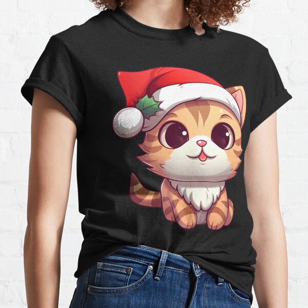 Item preview, Cute Cartoon Cat for Christmas designed and sold by AMONGIFTS.