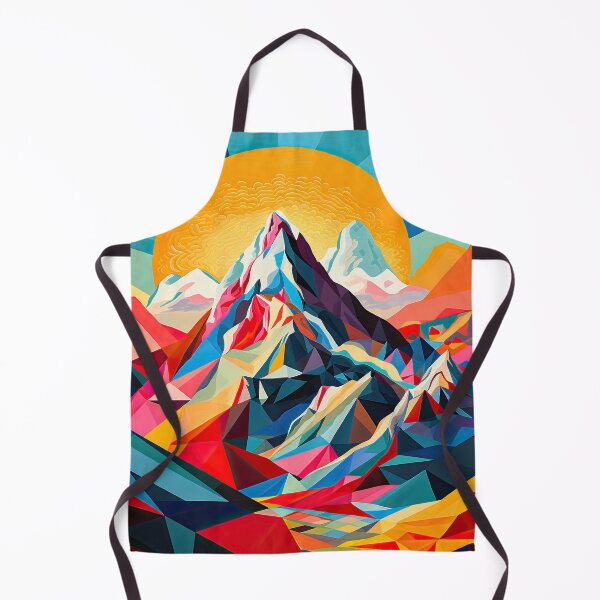 Item preview, Explore "Simplistic & Minimalistic Alps" with Bauhaus Flair and Vivid Colors designed and sold by ArtificialGenes.