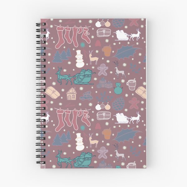 Item preview, Enchanted Christmas Wonderland Pattern on Dark Pink designed and sold by ara-designs.