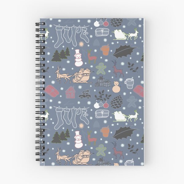 Item preview, Enchanted Christmas Wonderland Pattern on Dark gray designed and sold by ara-designs.