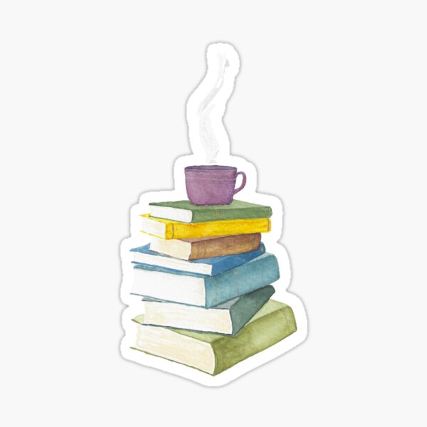 Tea and Books Sticker