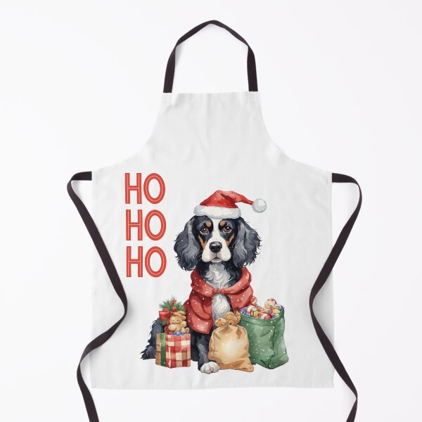 Item preview, ho ho ho cute cocker dog happy new year desing designed and sold by Wild Whiskers Studio.