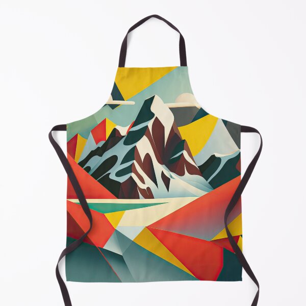 Item preview, Explore "Simplistic & Minimalistic Alps" with Bauhaus Flair and Vivid Colors designed and sold by ArtificialGenes.
