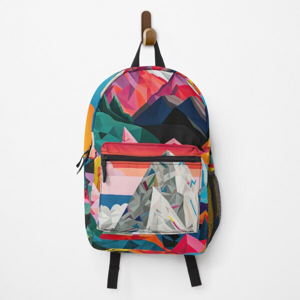 Item preview, Explore "Simplistic & Minimalistic Alps" with Bauhaus Flair and Vivid Colors designed and sold by ArtificialGenes.