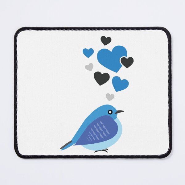 Item preview, Cute Bluebird With Hearts designed and sold by eternallygifted.