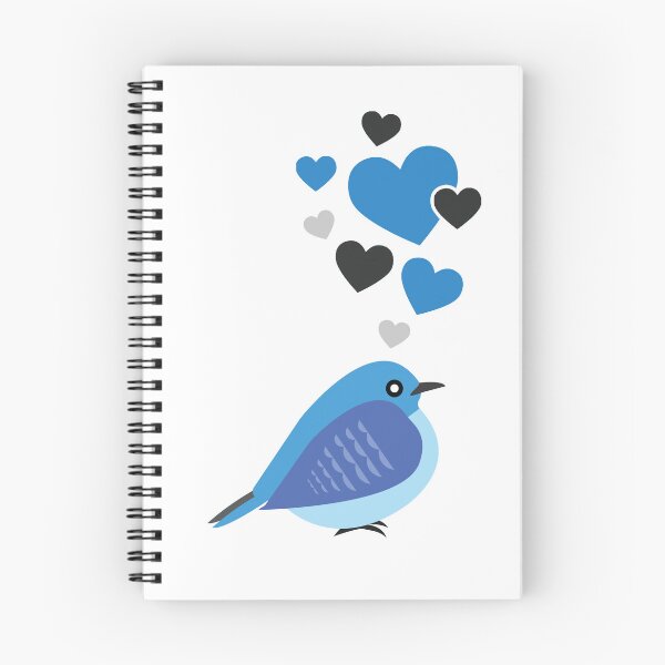 Item preview, Cute Bluebird With Hearts designed and sold by eternallygifted.