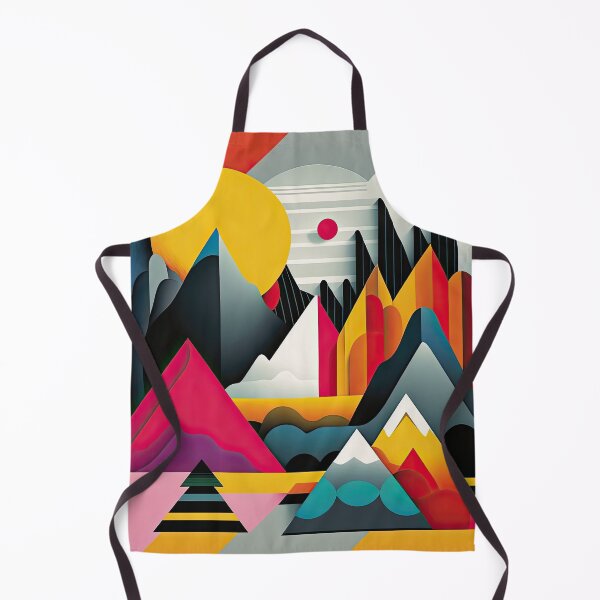 Item preview, Explore "Simplistic & Minimalistic Alps" with Bauhaus Flair and Vivid Colors designed and sold by ArtificialGenes.