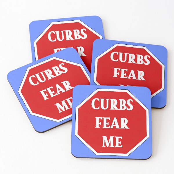 Item preview, Curbs Fear Me Warning Sign designed and sold by DigitalandPhoto.