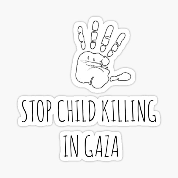 Item preview, Stop child killing in Gaza  designed and sold by karimaK-71.