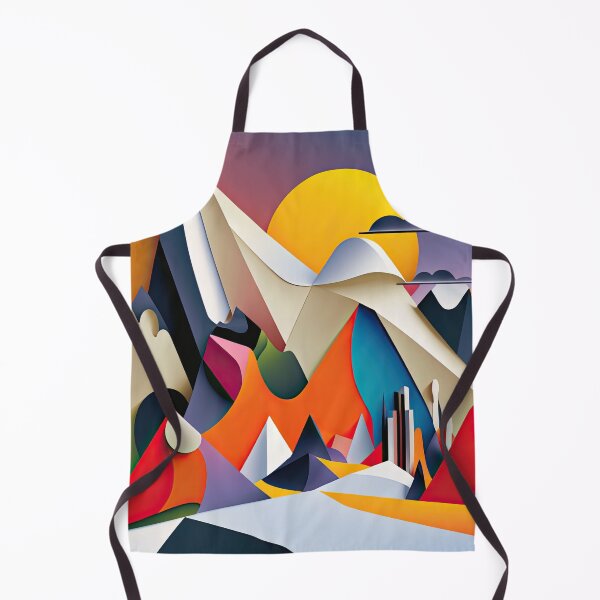 Item preview, Explore "Simplistic & Minimalistic Alps" with Bauhaus Flair and Vivid Colors designed and sold by ArtificialGenes.