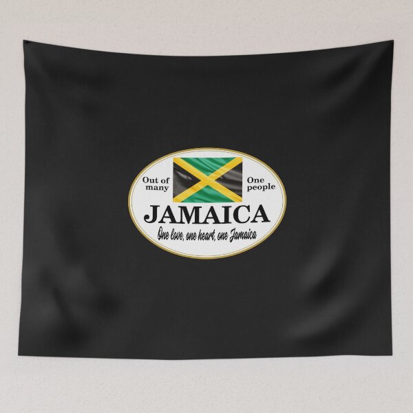 Item preview, One Love, one heart, one Jamaica -  Jamaican Flag designed and sold by obedtheartist.