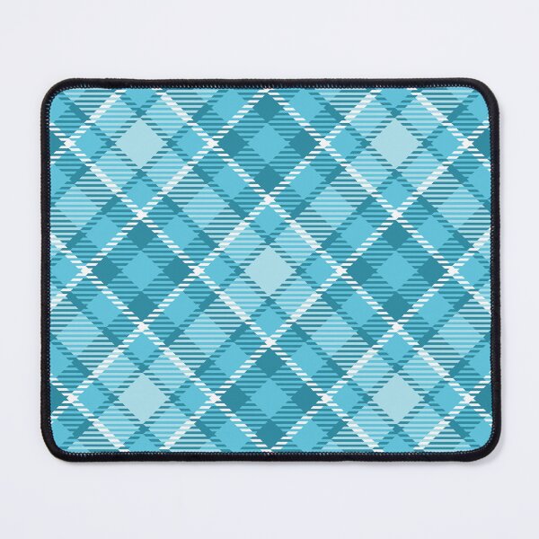 Item preview, White and blue checkered plaid pattern designed and sold by Osting.