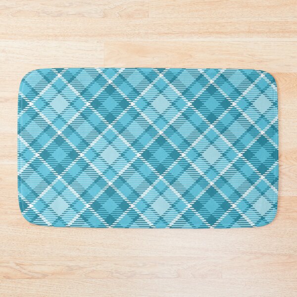 Item preview, White and blue checkered plaid pattern designed and sold by Osting.