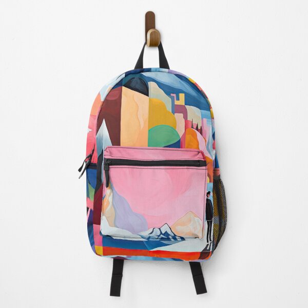 Item preview, Explore "Simplistic & Minimalistic Alps" with Bauhaus Flair and Vivid Colors designed and sold by ArtificialGenes.